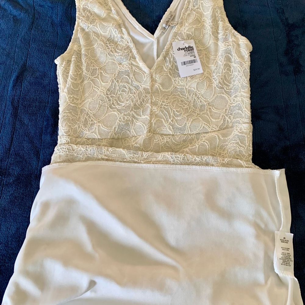 🦋 Charlotte Russe Ivory Lace Dress